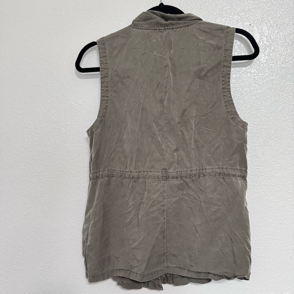 American Eagle Outfitters Sleeveless Green Utility Vest, Size S - Picture 3 of 5